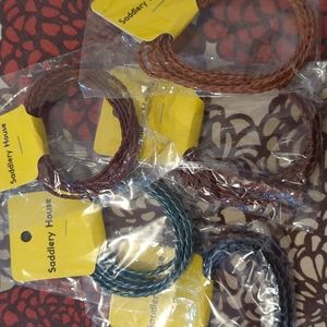 5 flat braided leather chording for artisan and hand crafted work.